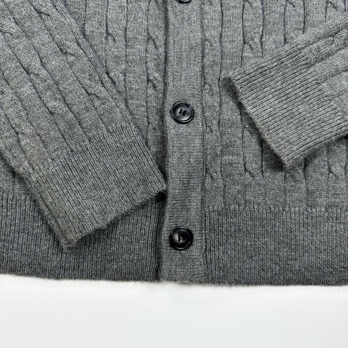 폴로 랄프로렌 포니 차콜 케이블 가디건 (L) 상품이미지5