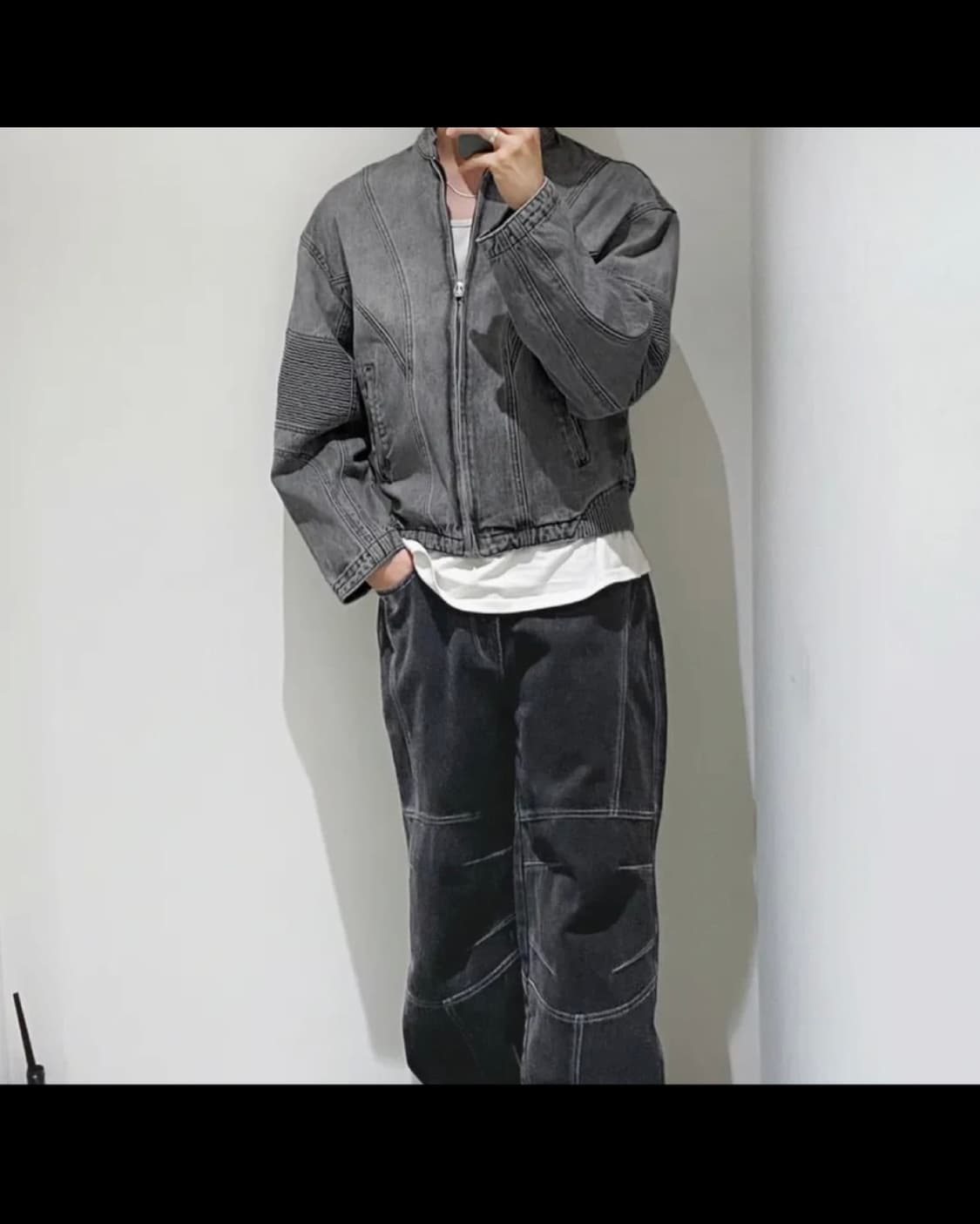 인사일런스 스모킹페이드 데님자켓 상품이미지2