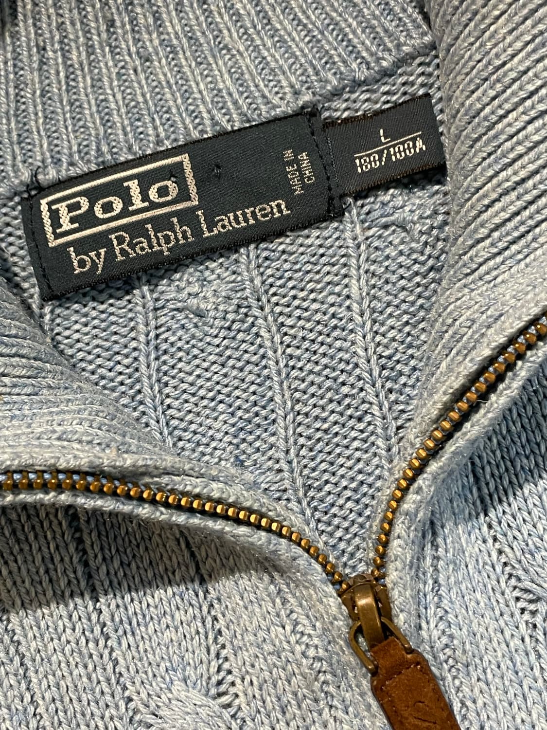 폴러 반집업 니트 Large 상품이미지8