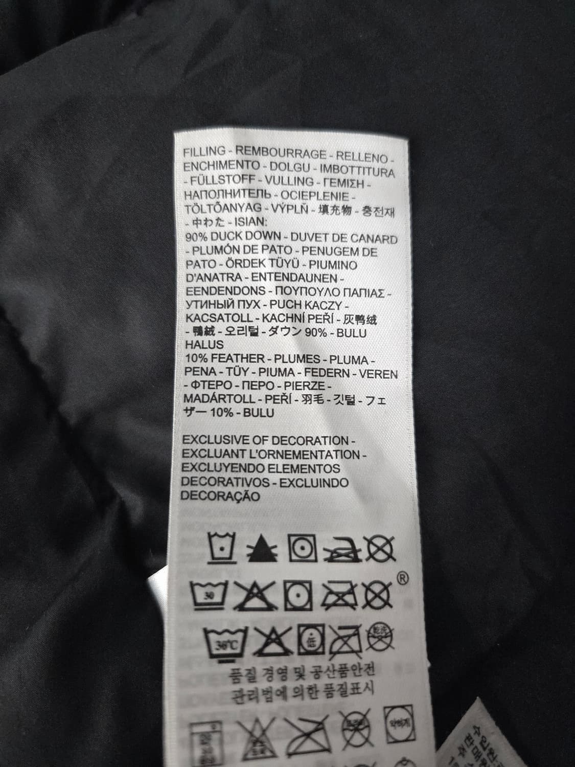 리바이스 덕다운 블랙 패딩_M 상품이미지8