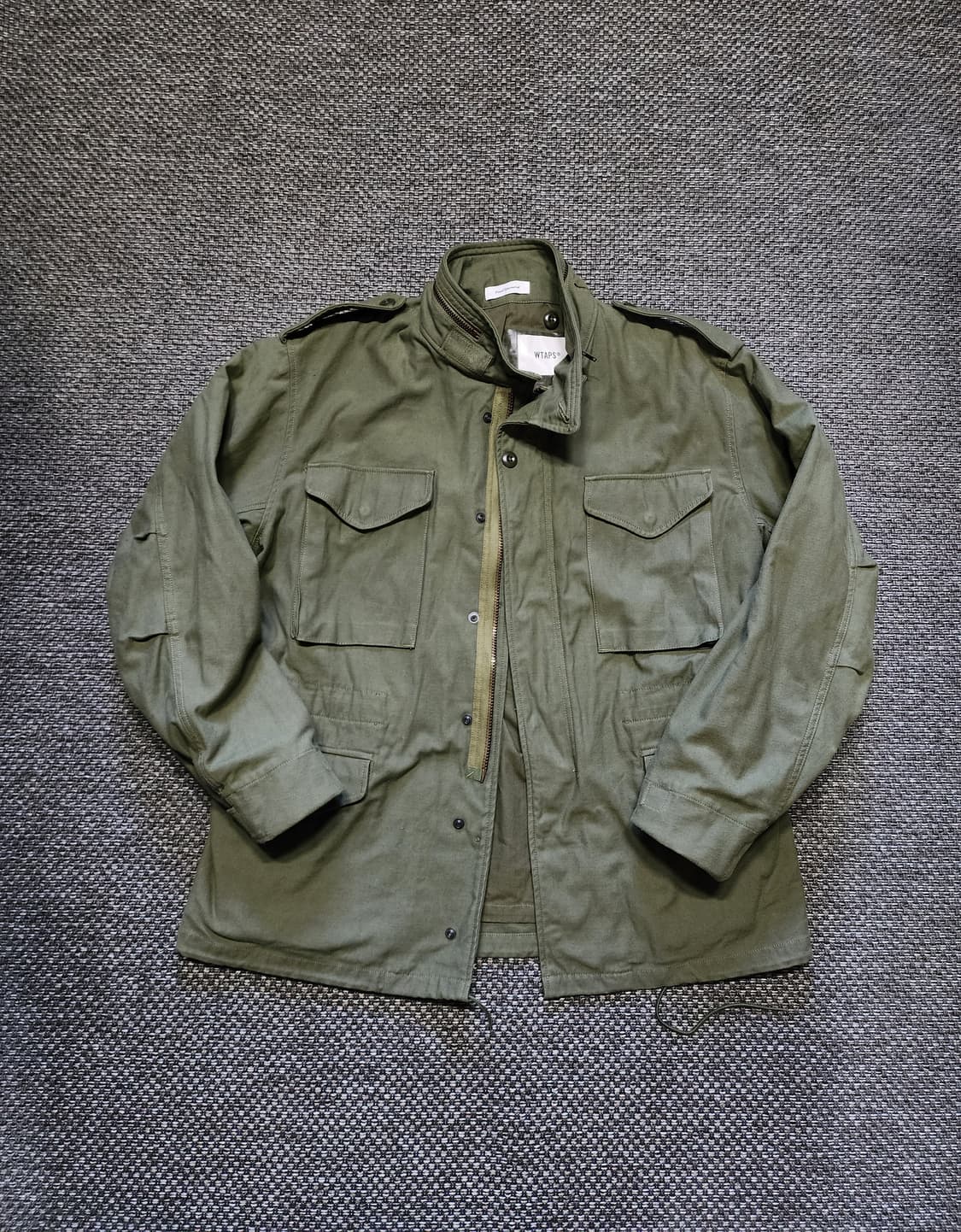 더블탭스 야상 M65 필드 자켓 카키  2사이즈  상품이미지9