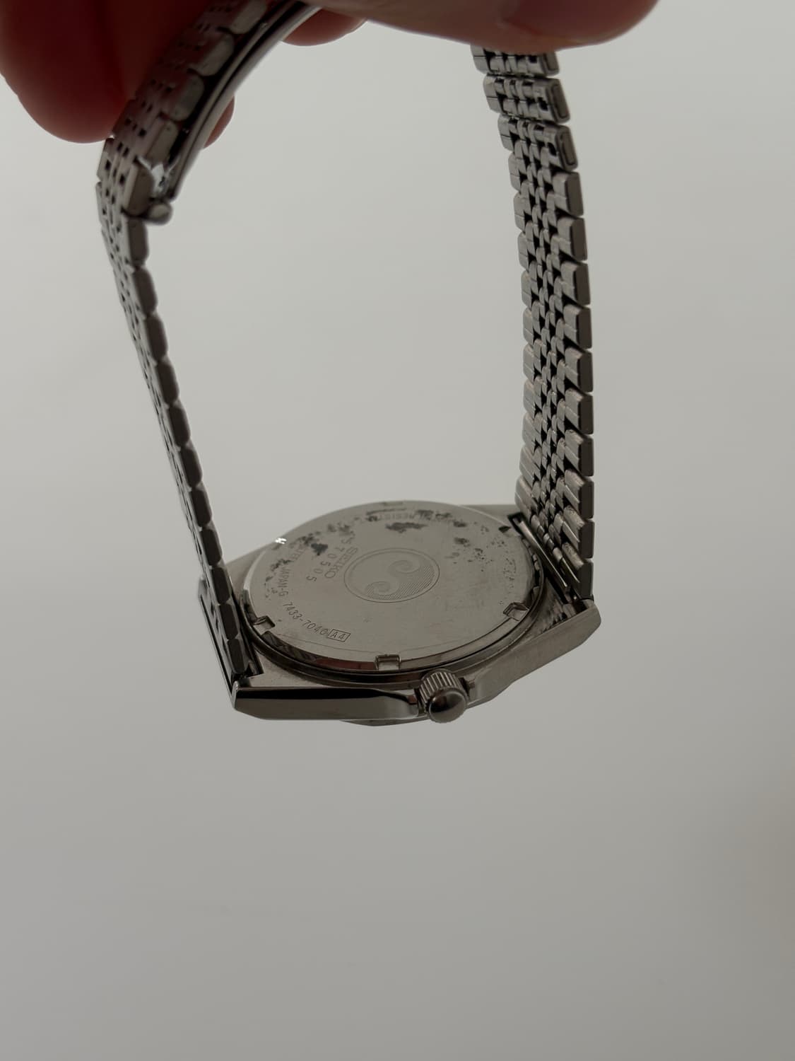 세이코 1980년대 Chronos 실버 쿼츠 남성  상품이미지8