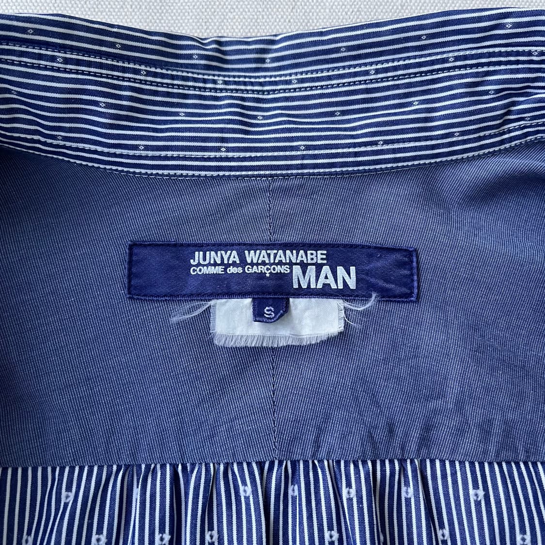 준야 와타나베 맨 자카드 스트라이프 셔츠 상품이미지6