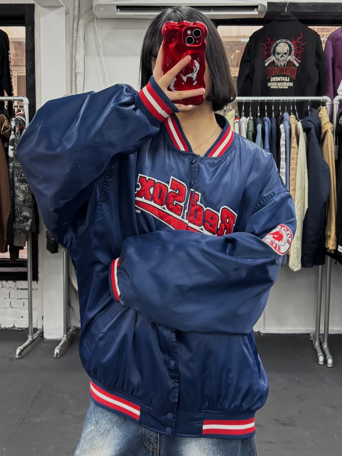 제뉴인 머천다이즈 레드 삭스 스타디움 자켓 상품이미지1