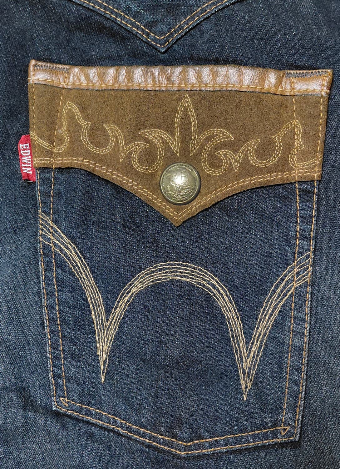 빅사이즈! [42] 에드윈 익스클루시브 빈티지 웨스턴 데님 하프 팬츠 상품이미지10