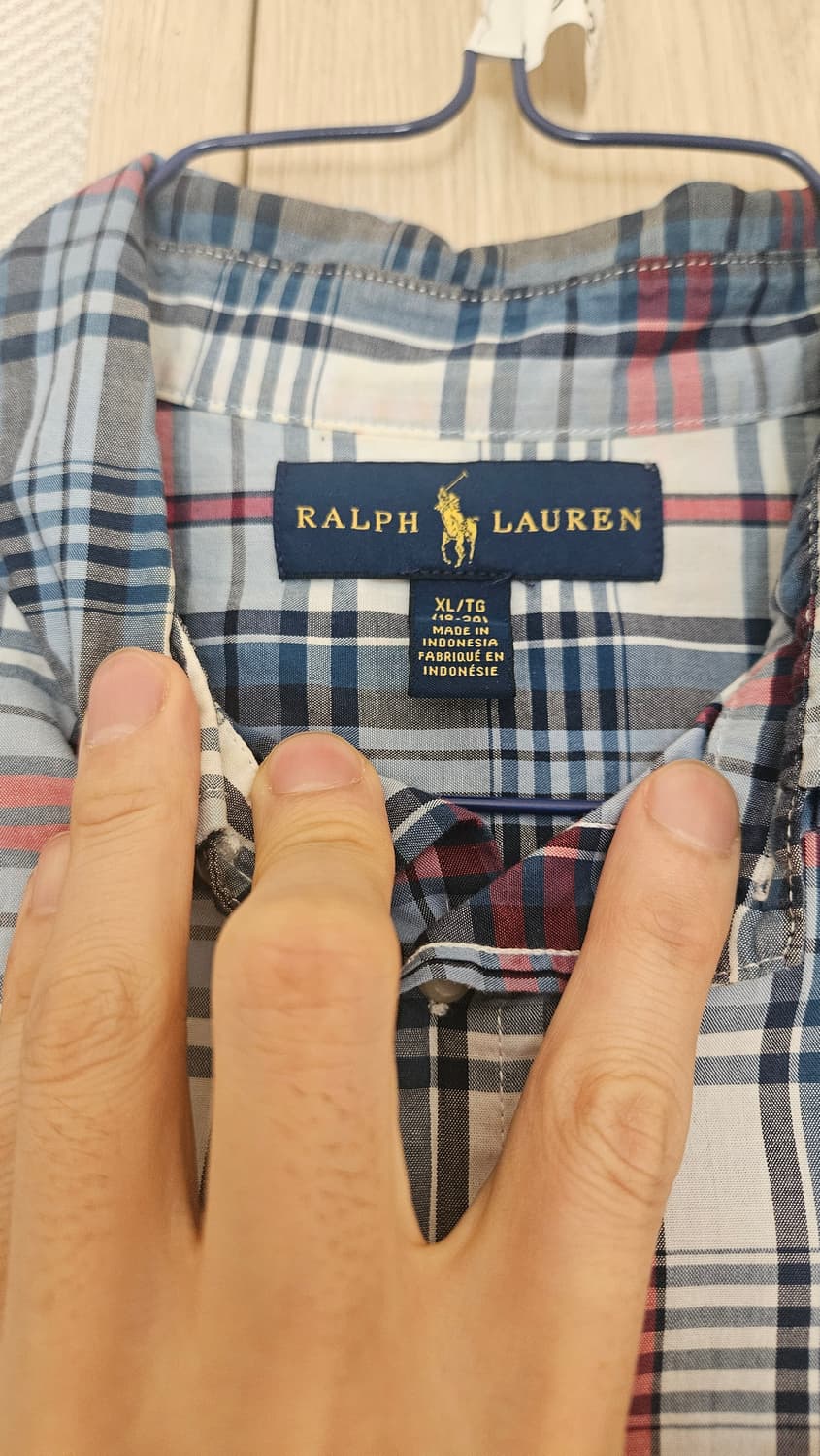 폴로랄프로렌 체크셔츠 m 상품이미지3