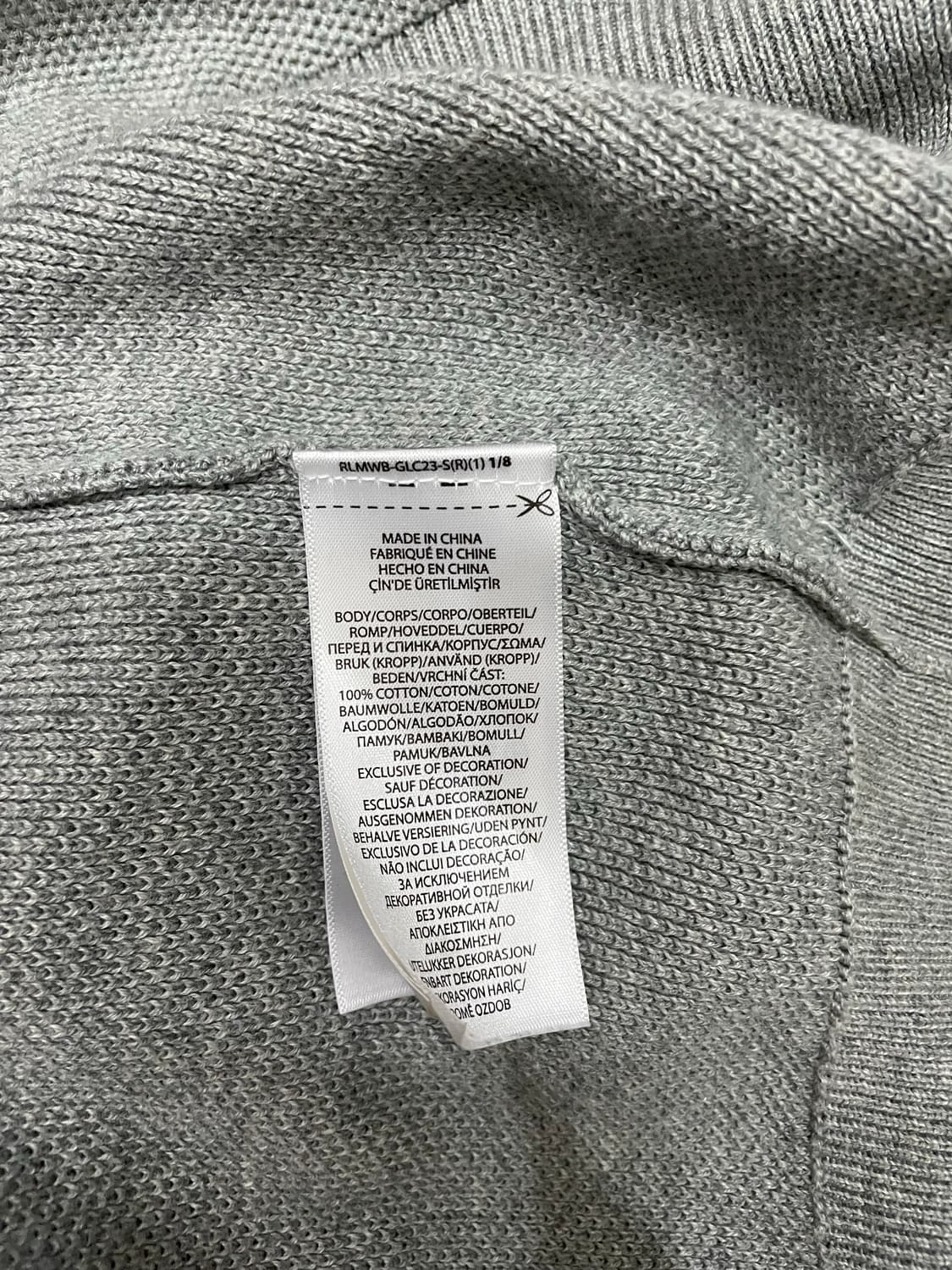 폴로 랄프로렌 피마코튼 니트 스웨터 스웻셔츠 그레이 상품이미지7