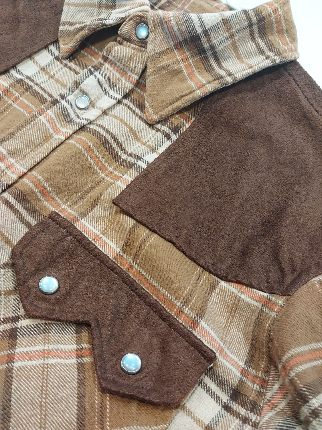 out of sight 웨스턴 플란넬 헌팅 셔츠 90~95 체감 상품이미지6