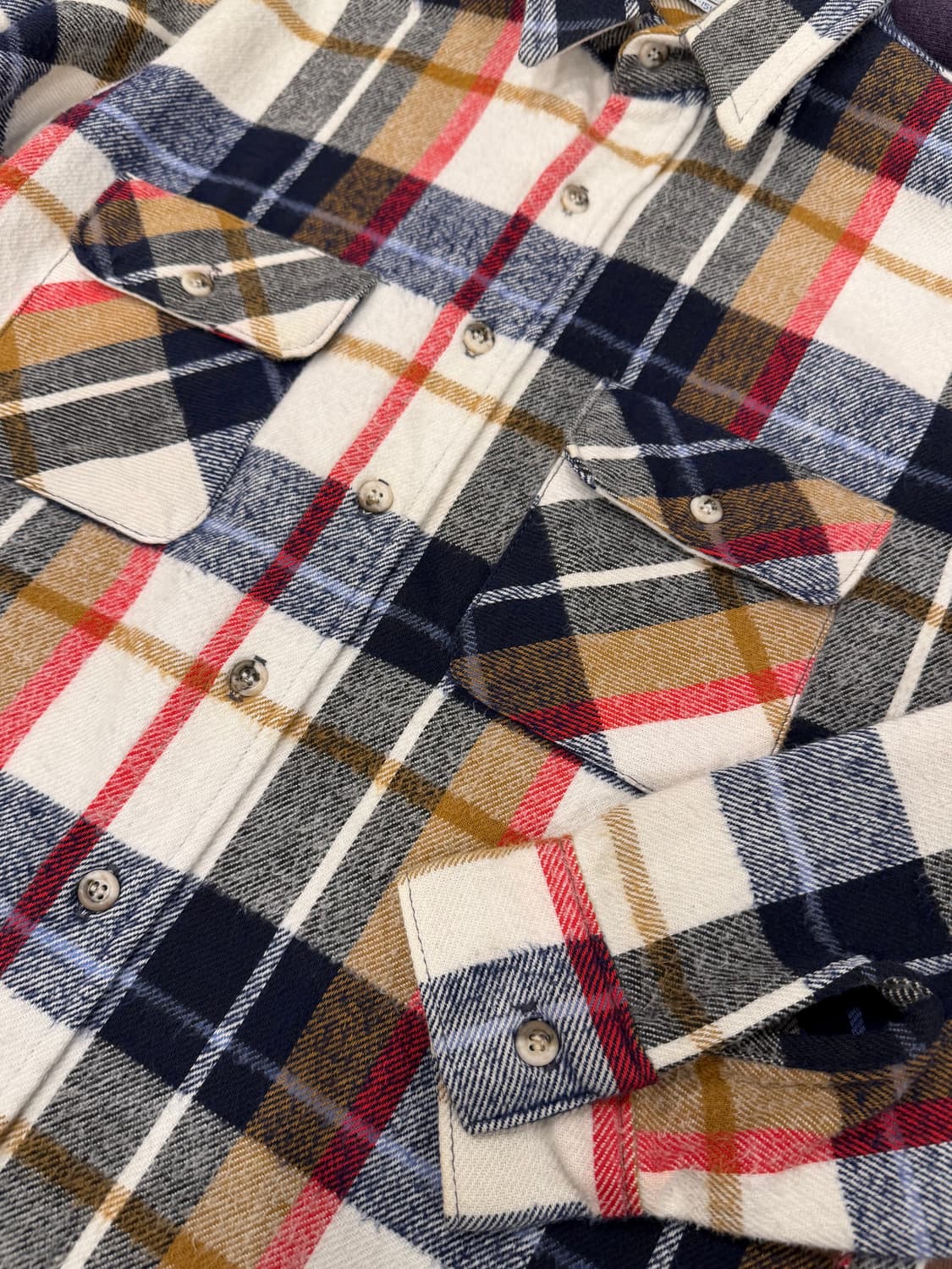 80s Five Brother 파이브 브라더 플란넬 체크 셔츠 (USA) 상품이미지6