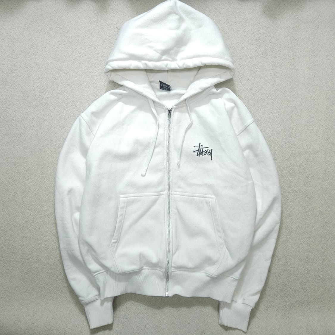 스투시 빅스탁로고 후드 집업 S 상품이미지2