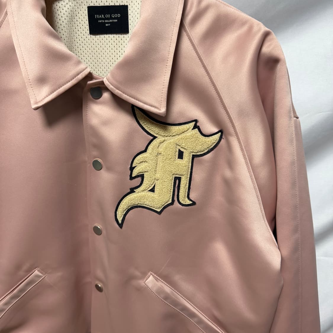 [M/정품] 피어오브갓 사틴 베이스볼 바시티 자켓 상품이미지2