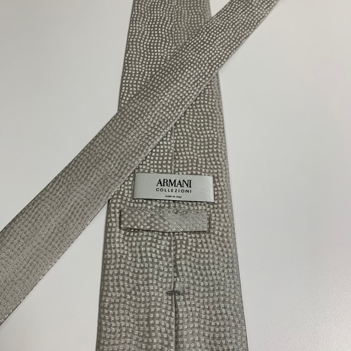 알마니(ARMANI) 명품 클래식넥타이 화이트 신형 A+등급 상품이미지5