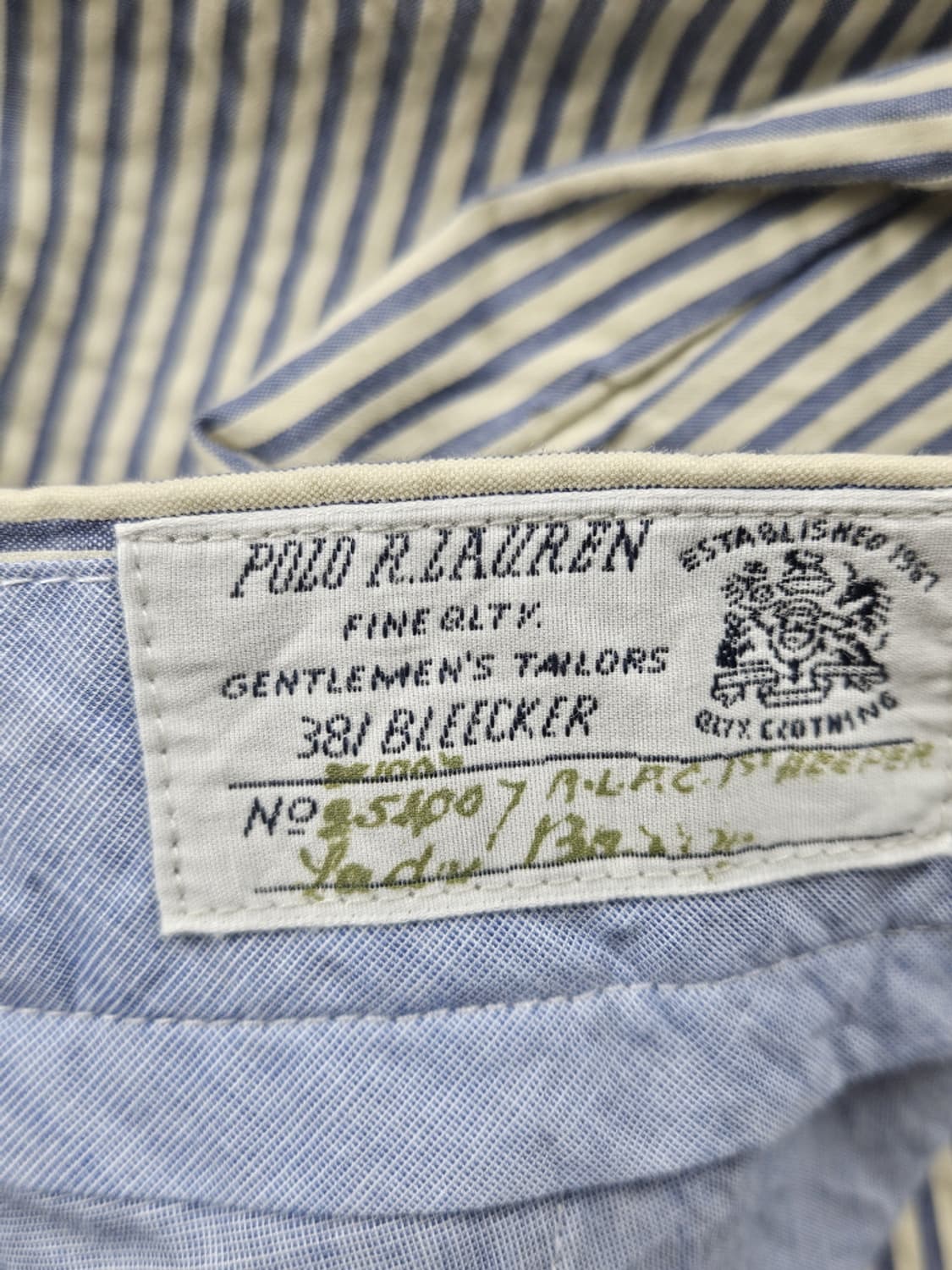 폴로랄프로렌 스트라이프 패턴 필드 팬츠 ( 36 X 34 )/ 10166 상품이미지10