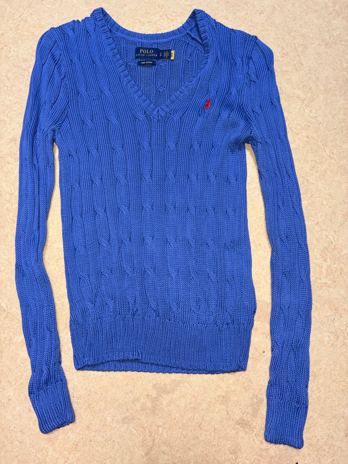 폴로랄프로렌 브이넥 케이블니트 상품이미지3