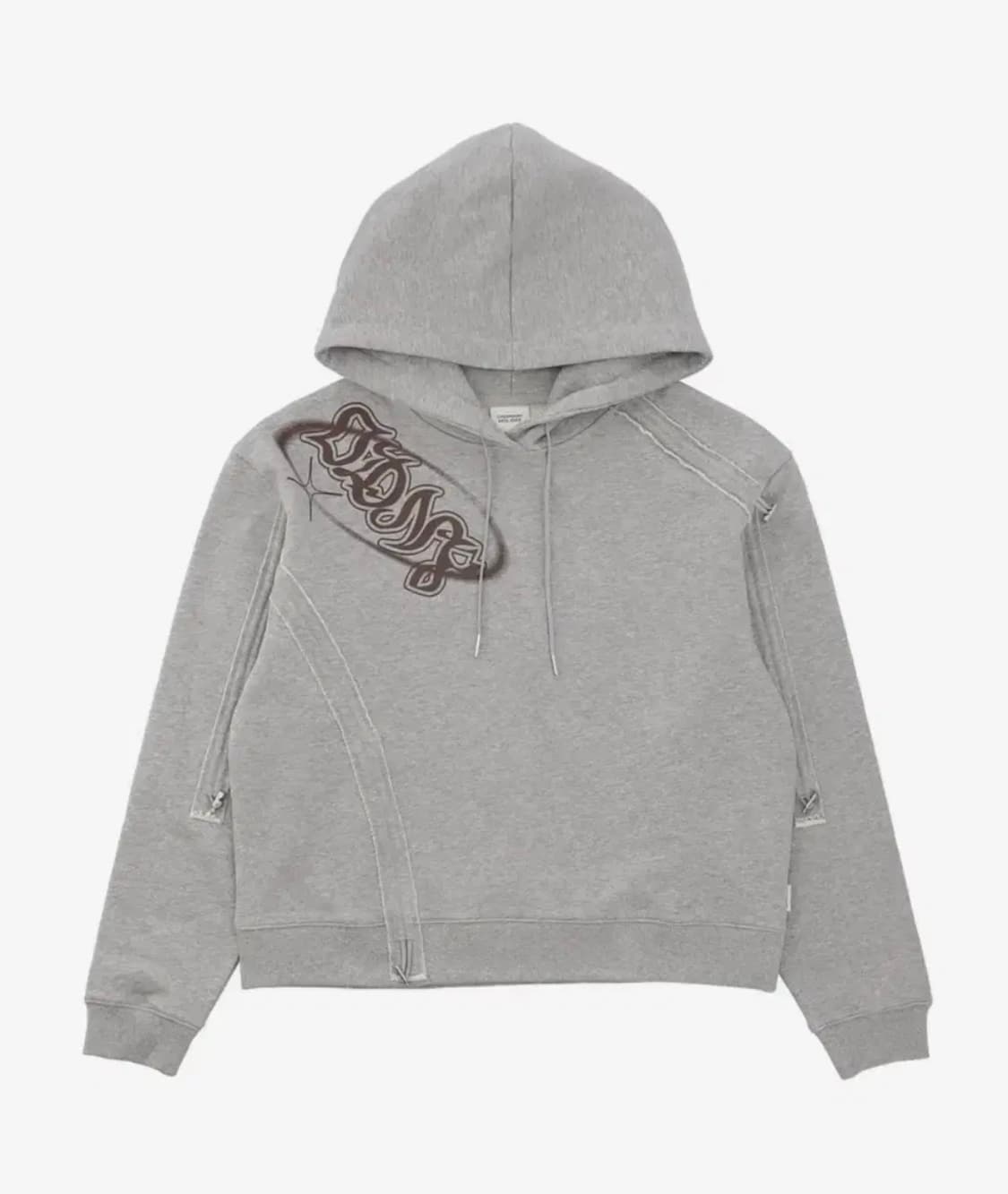 오디너리 홀리데이 셔링 오버핏 후드티 상품이미지2