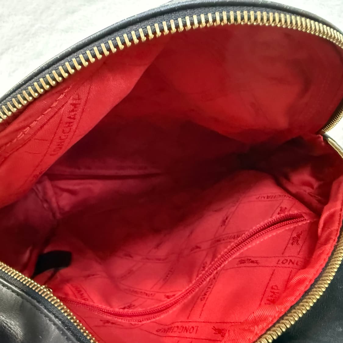 F 롱샴 가죽 백팩 0406T 상품이미지3