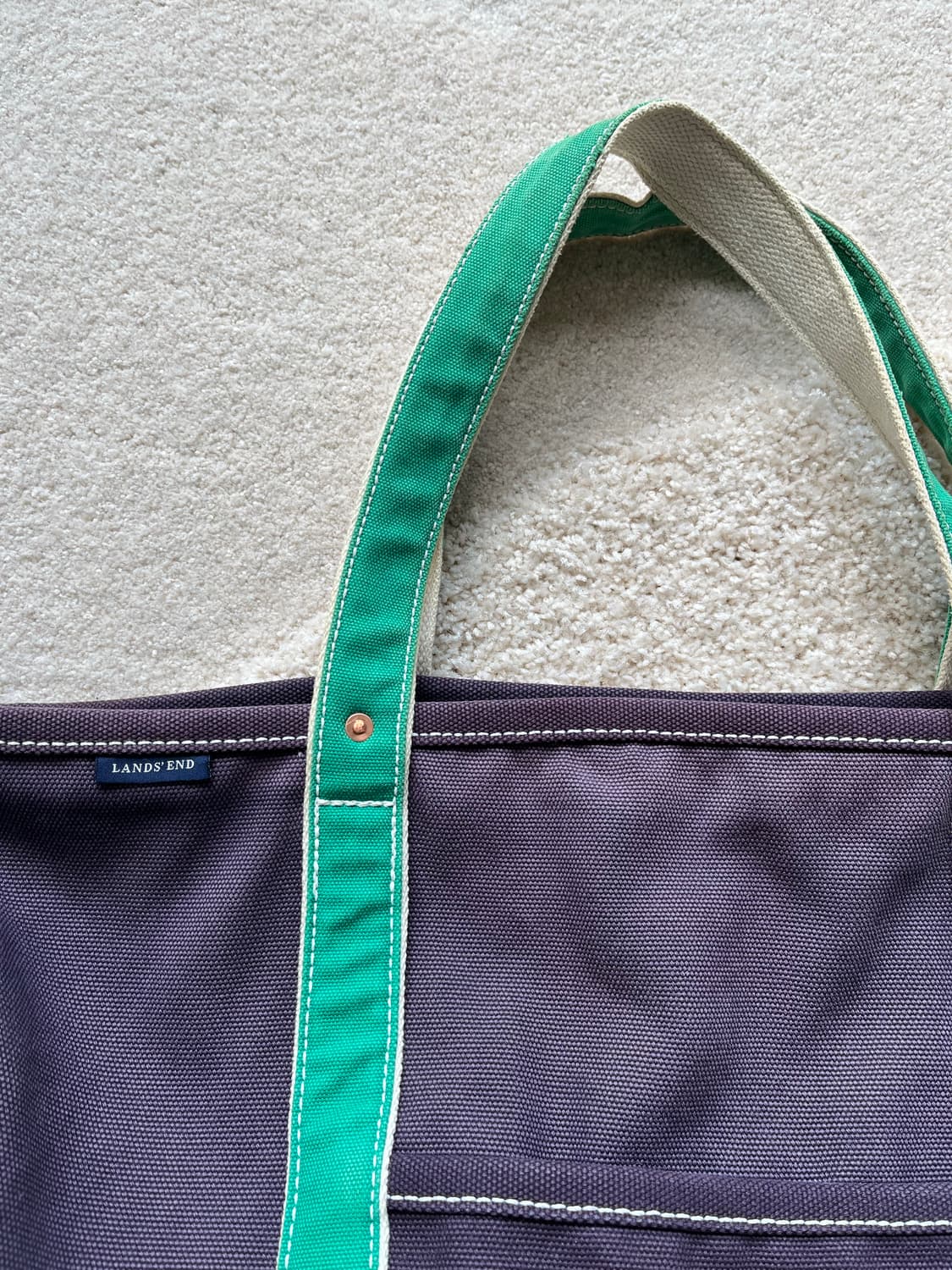 랜즈앤드 캔버스 숄더 토트백 상품이미지5