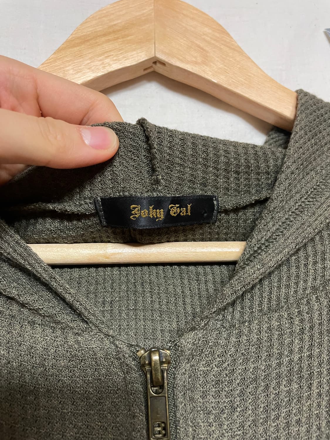 Joky Gal Waffle hoodie 상품이미지4