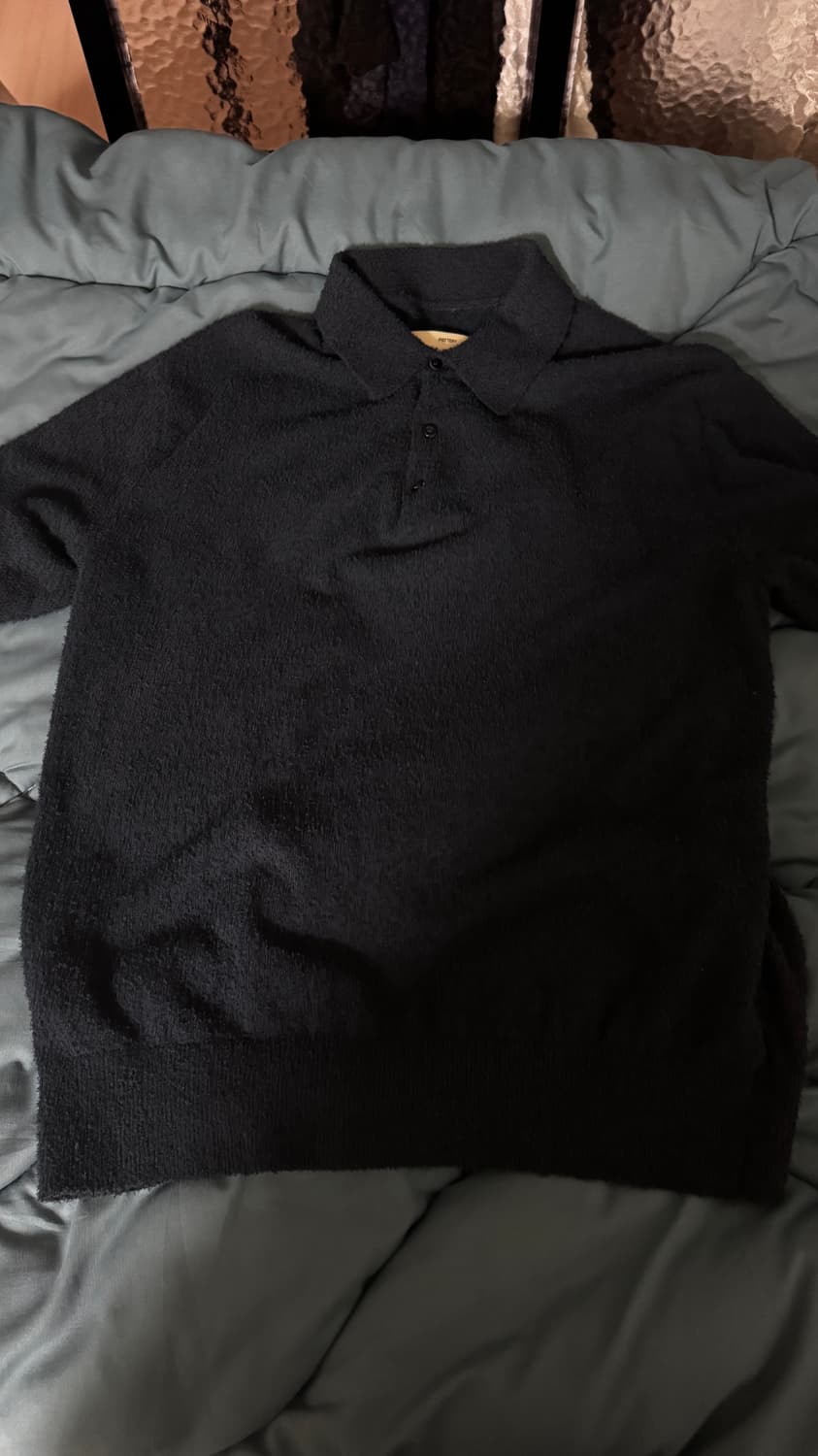 포터리 부클 폴로 니트 네이비 1사이즈 상품이미지2