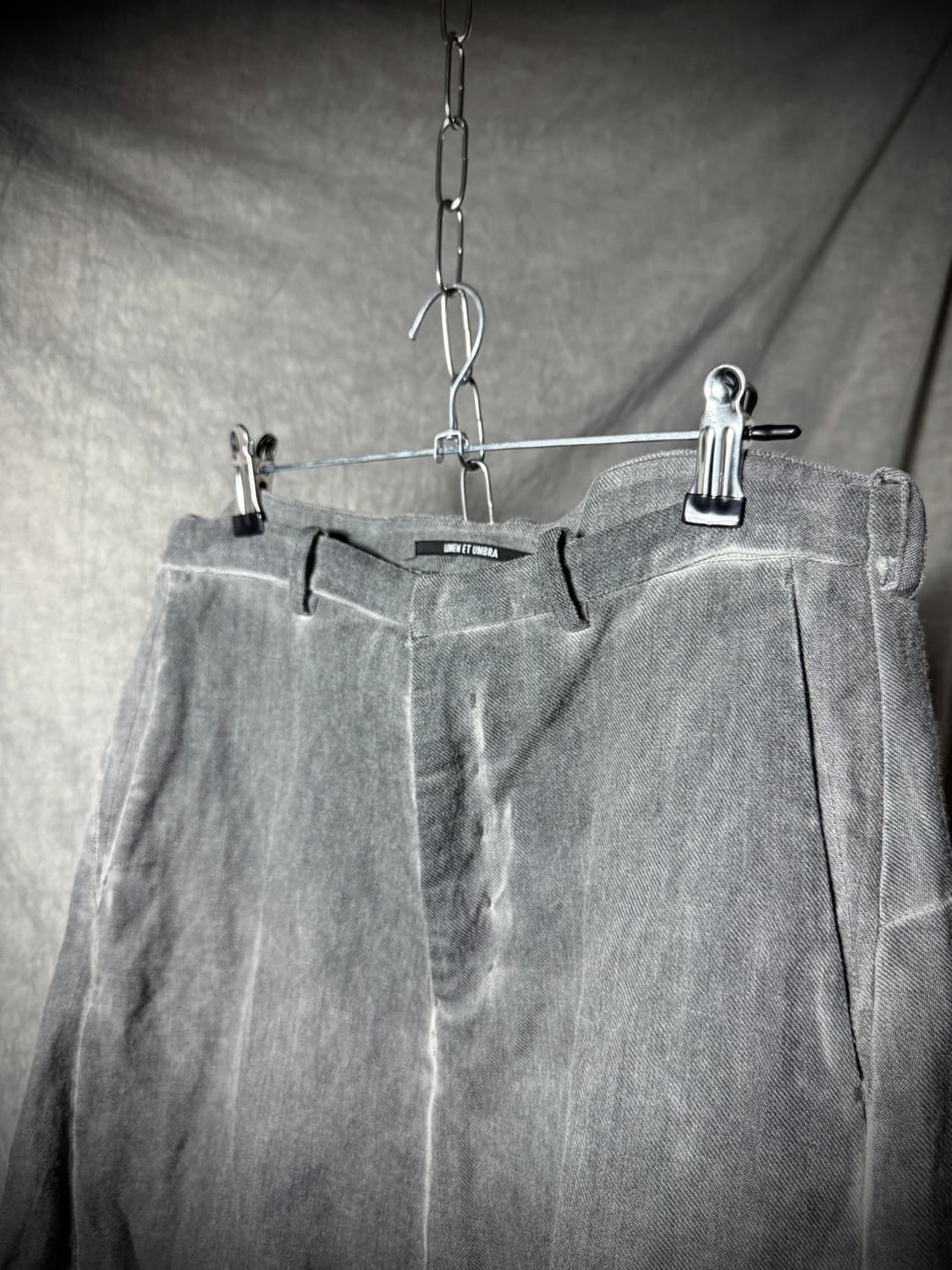 Lumen et Umbra Grey Wool Blend Trousers  상품이미지5