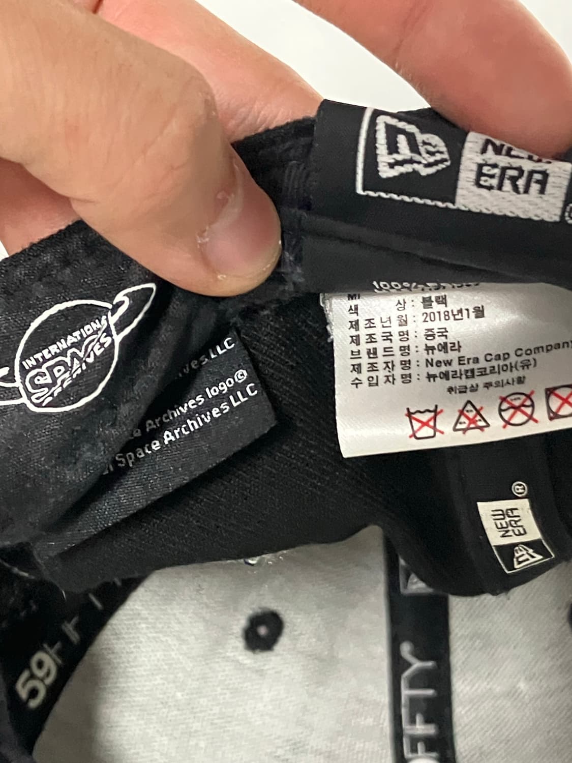 뉴에라 X 나사 스크리블 자수 스냅백 59.6cm 상품이미지6