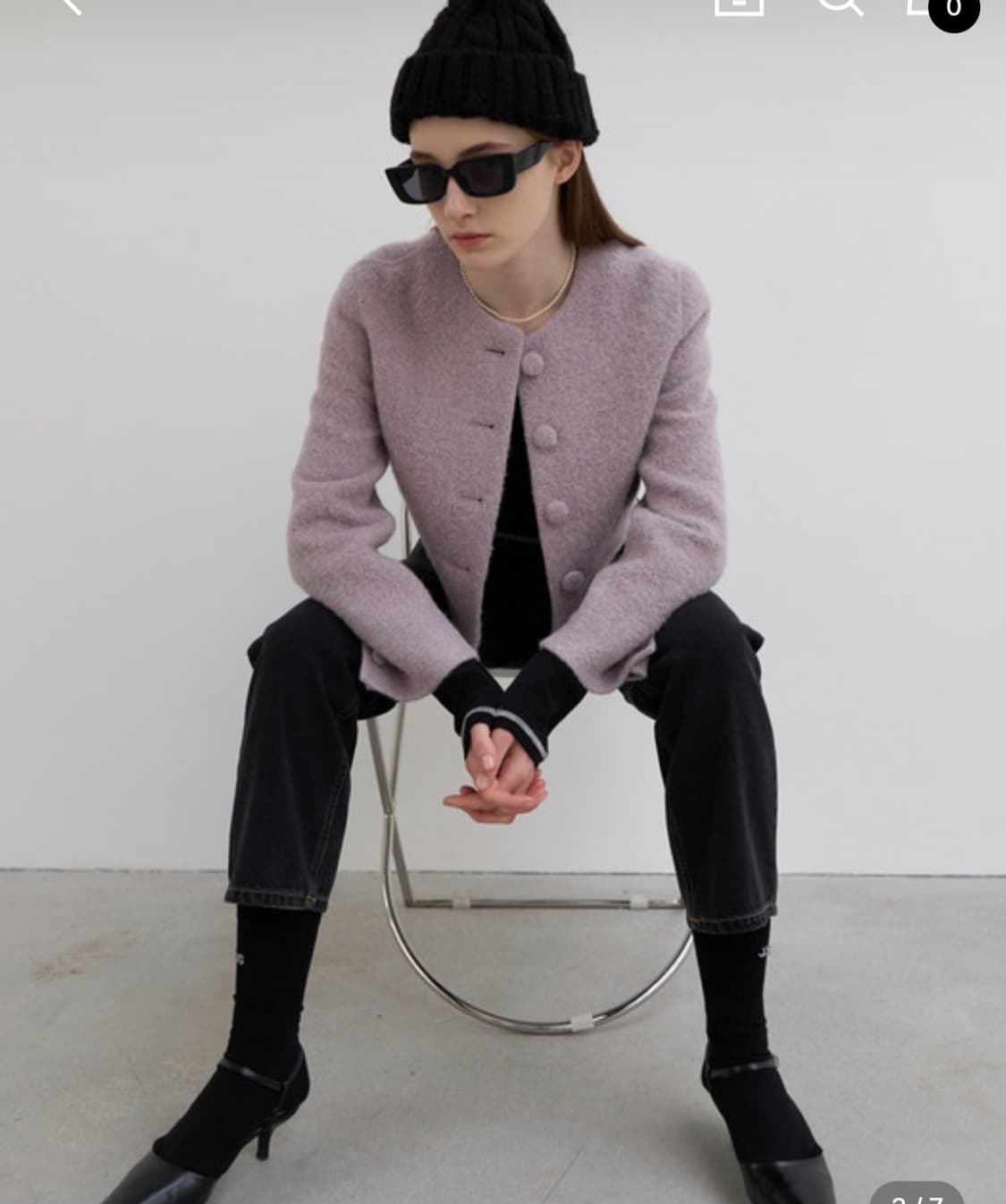 마론에디션 울 블레이저 트위드 자켓 상품이미지2