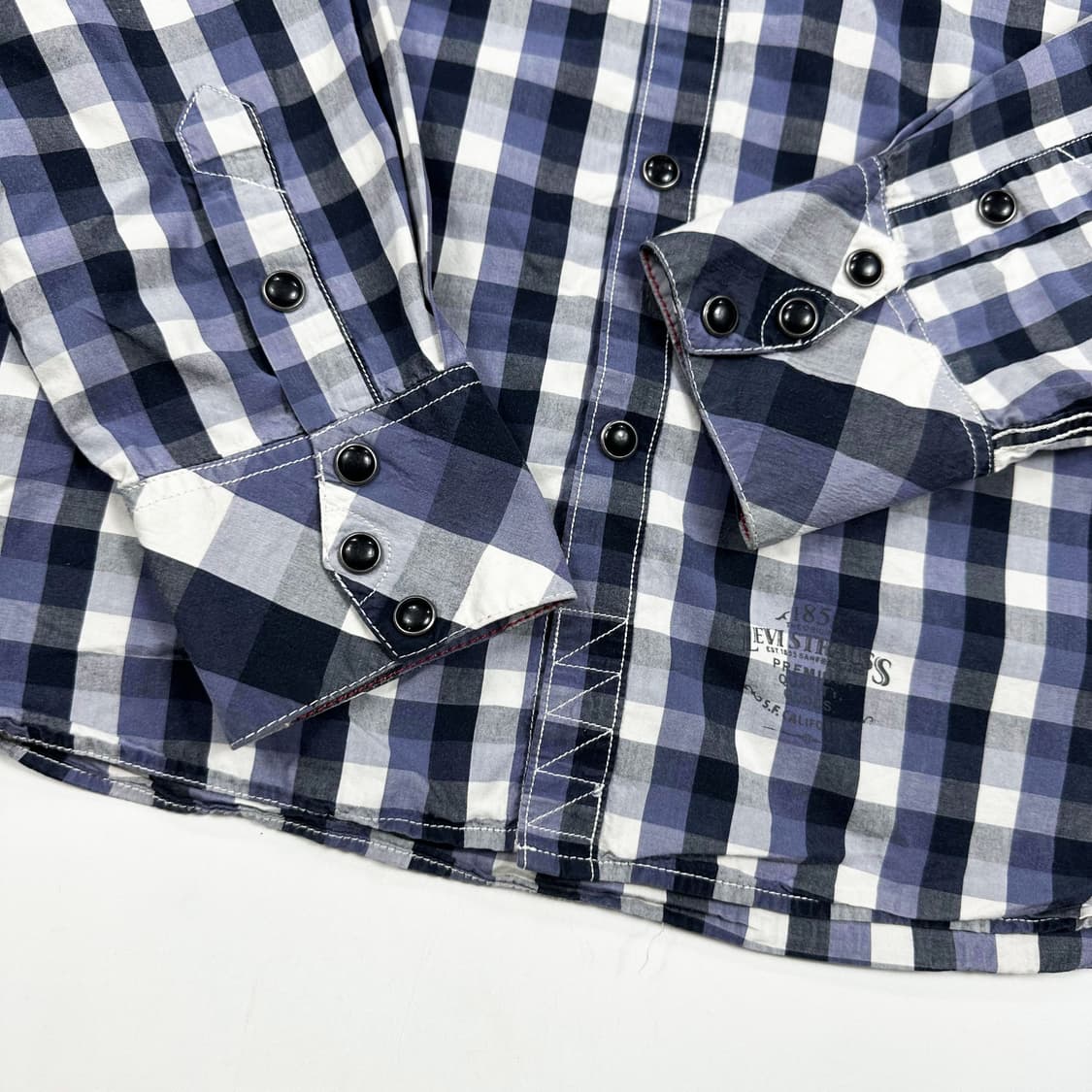 리바이스 오리지널 웨스턴 체크셔츠 L 상품이미지4