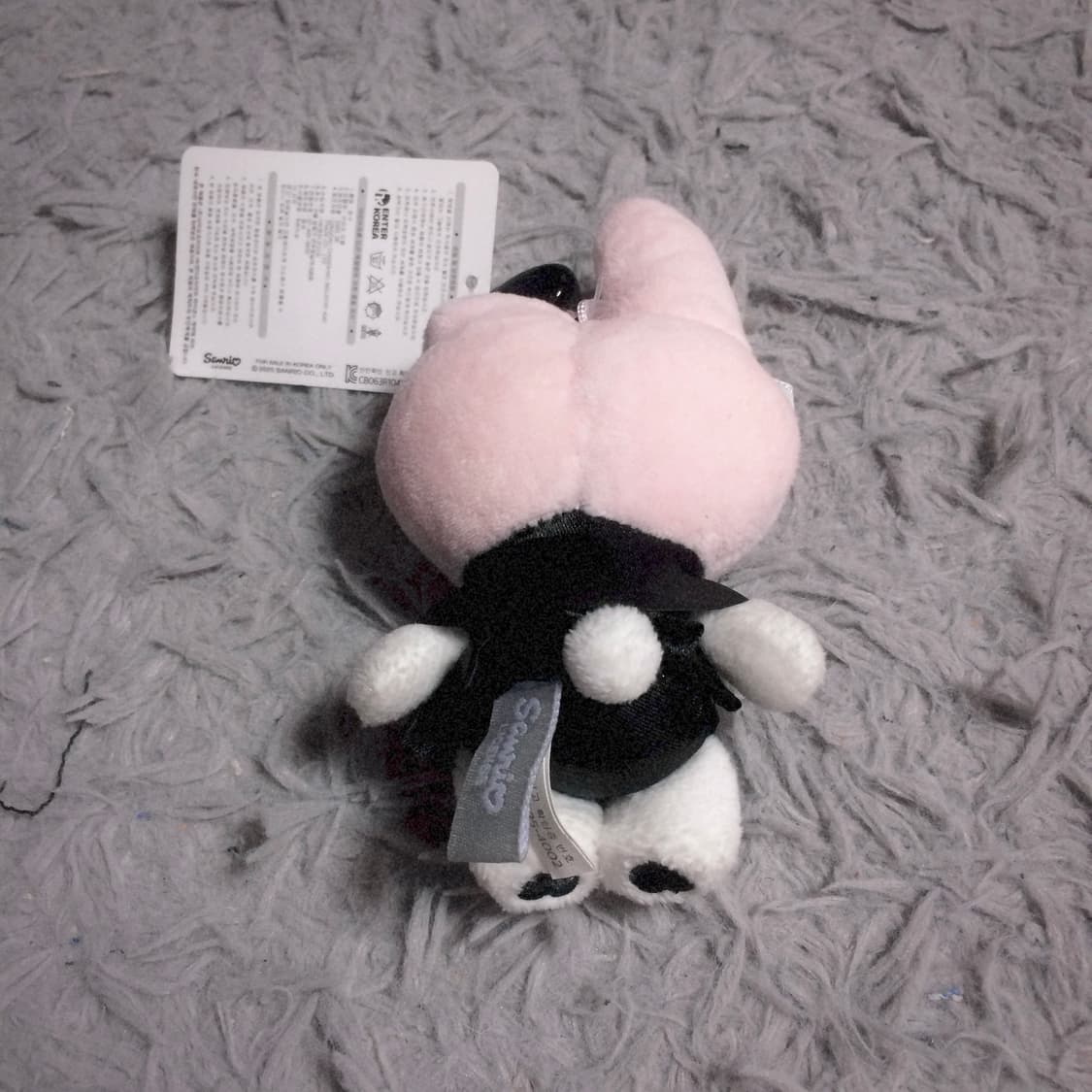 고전 희귀템 산리오 정품 마이멜로디 블랙 마스코트 키링 인형 헬로키티 상품이미지5