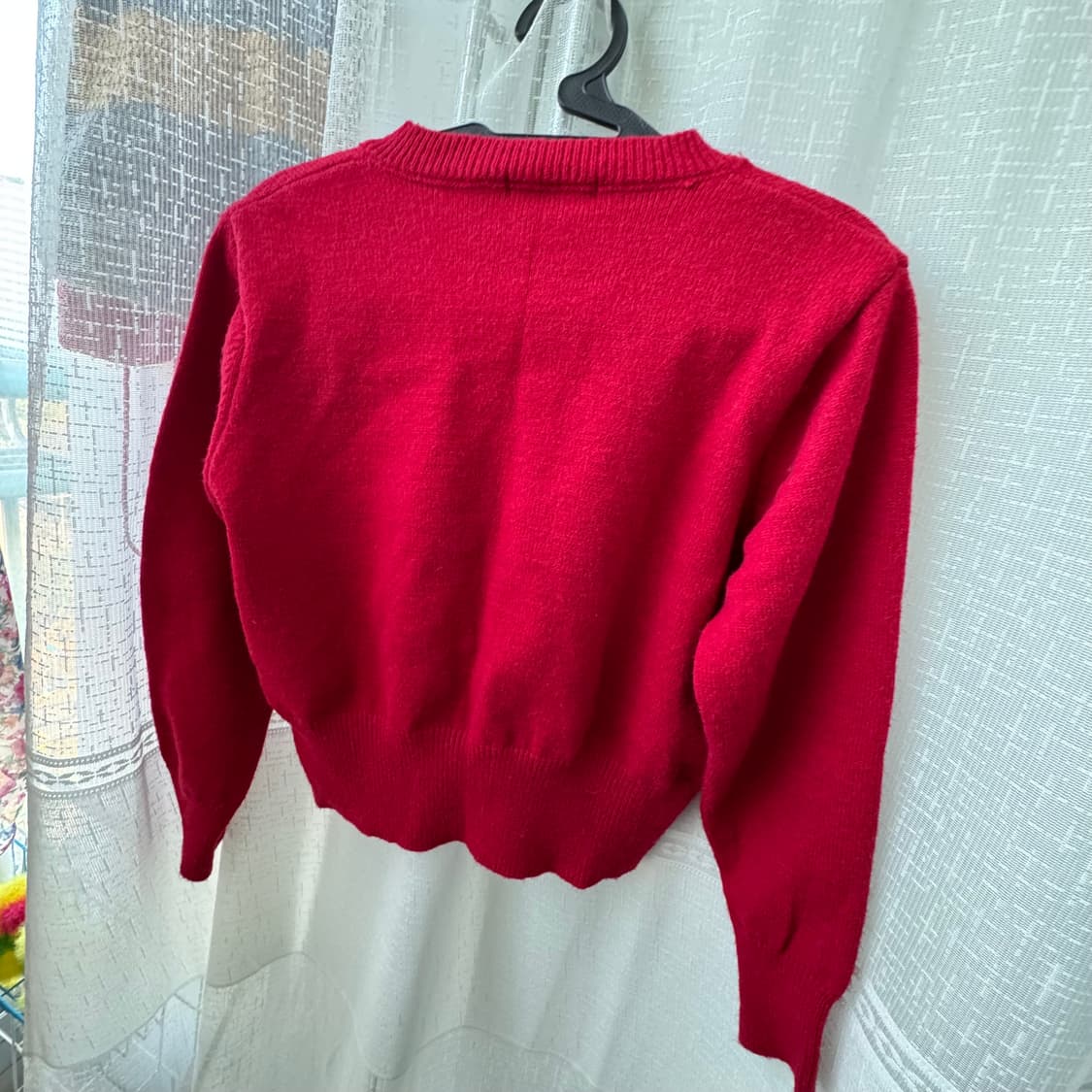 레드 와펜자수 니트 가디건 상품이미지6