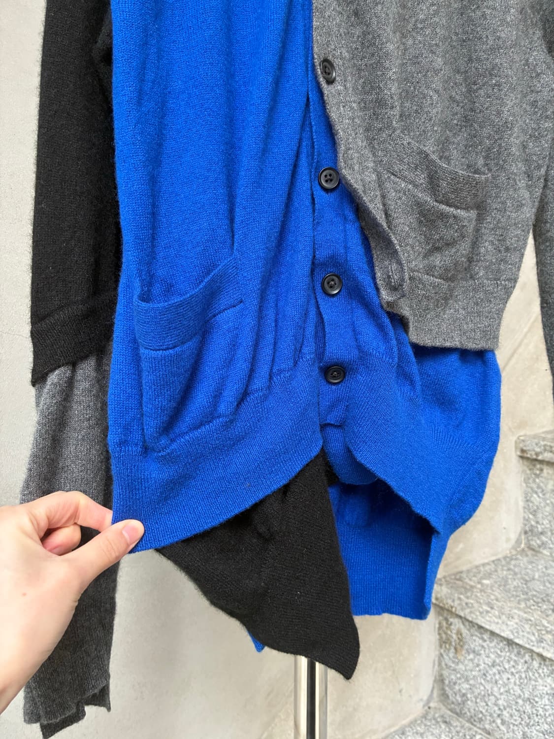 컬러 kolor 도킹 가디건 상품이미지4