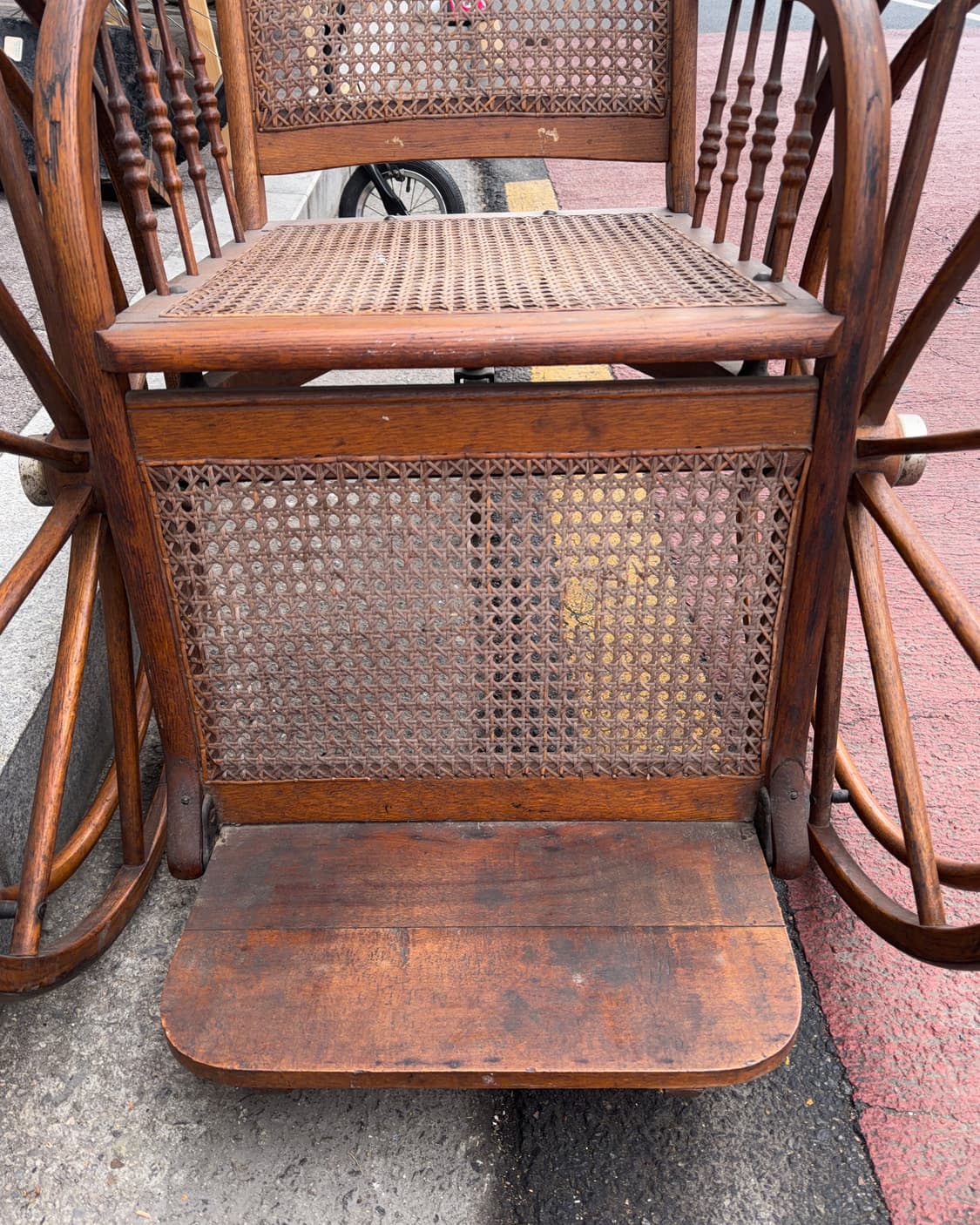 빈티지 소품 1875년 미국 나무 폴딩체어 상품이미지4