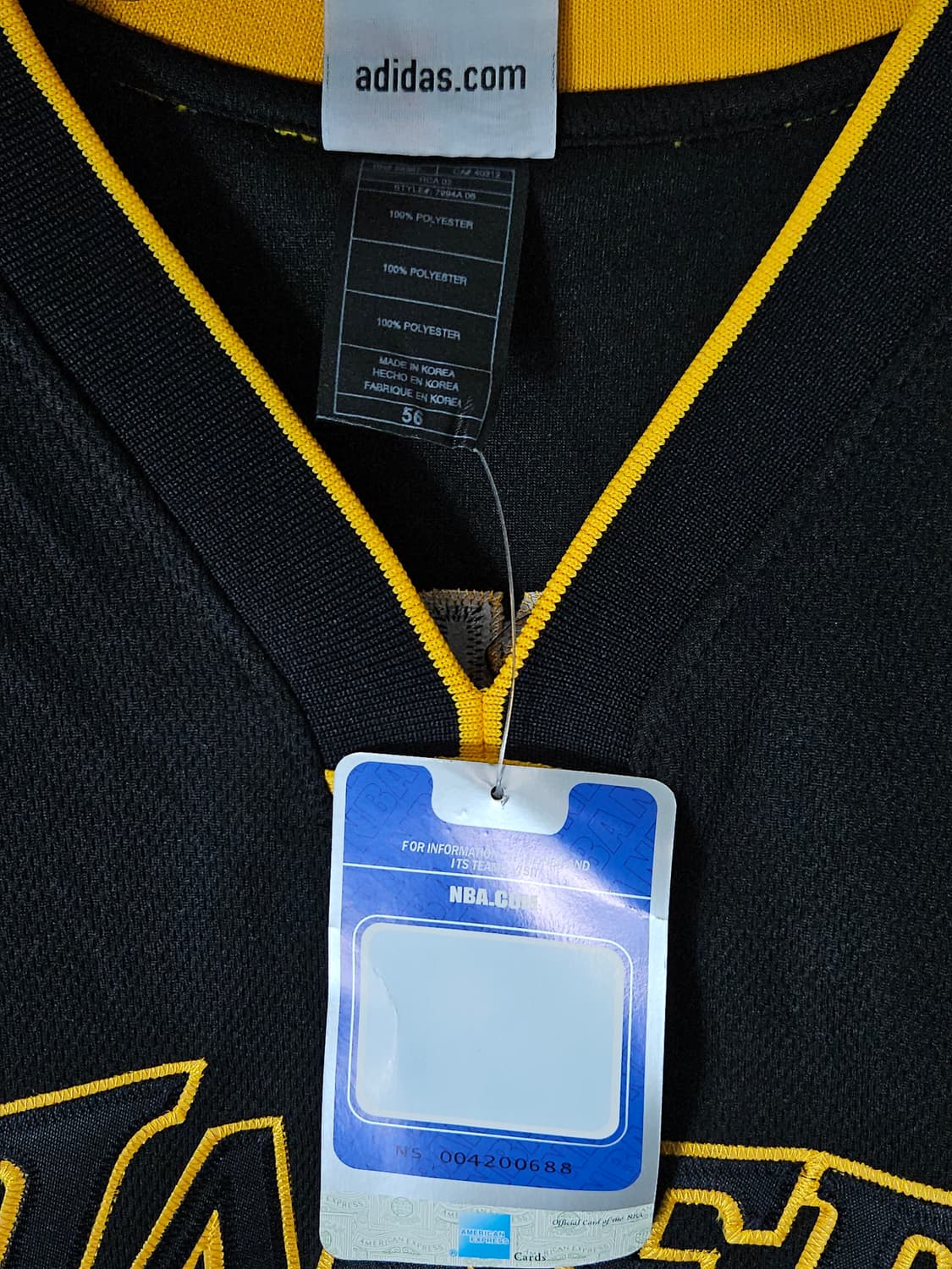 아디다스 NBA 레이커스 앤드류바이넘 유지폼 져지 56 오리지널 새상품 상품이미지6
