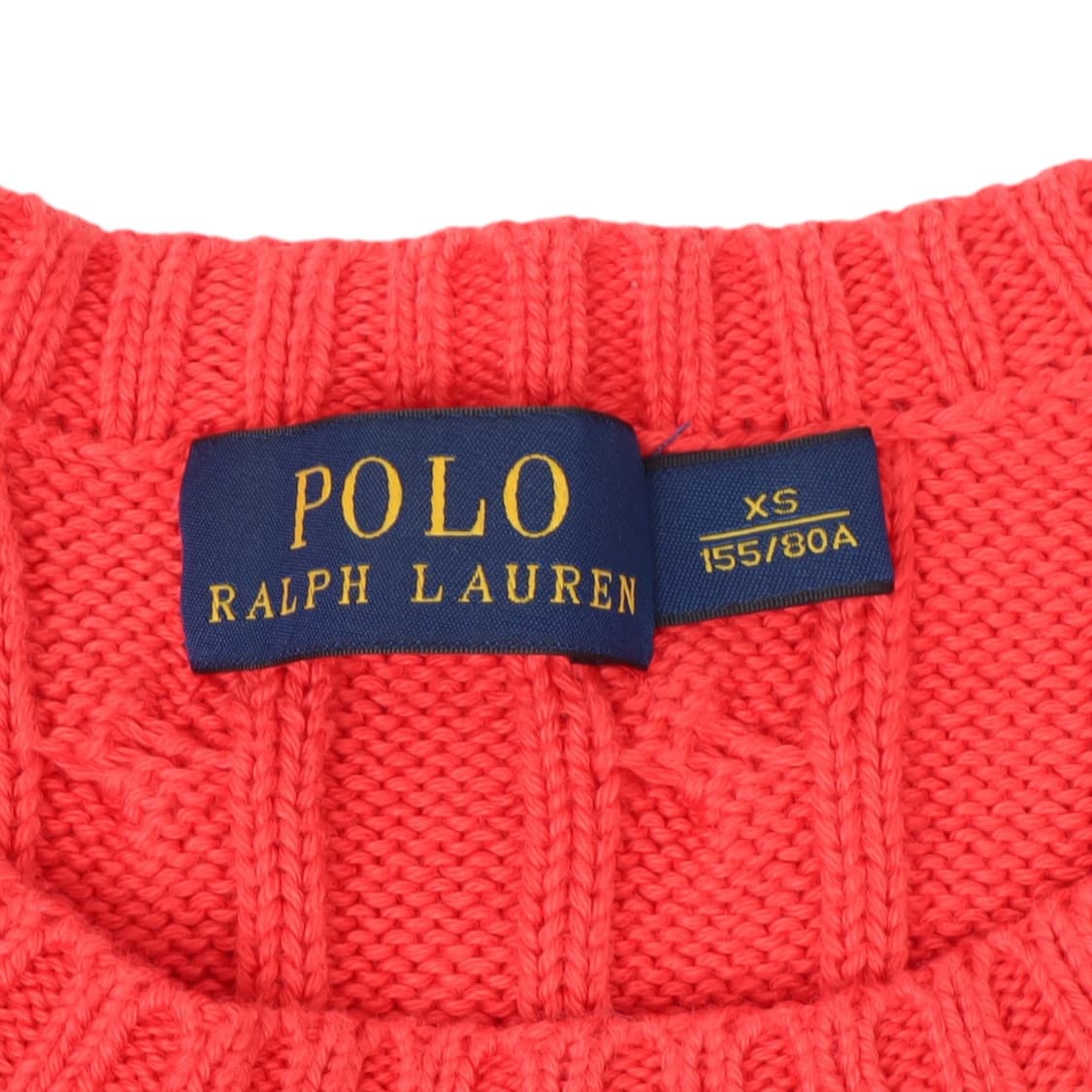 폴로 랄프로렌 코랄 오렌지 케이블 니트 상품이미지8