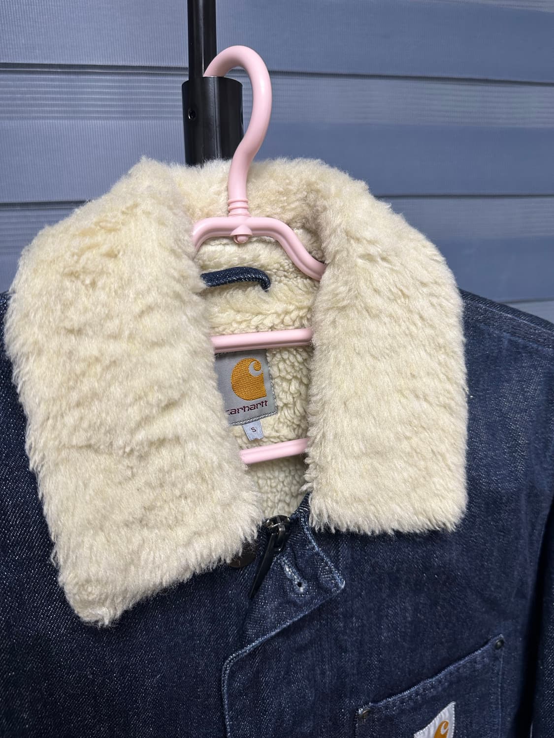 (백화점판) 칼하트 데님 쉐르파 트러커 Wip 자켓 상품이미지2