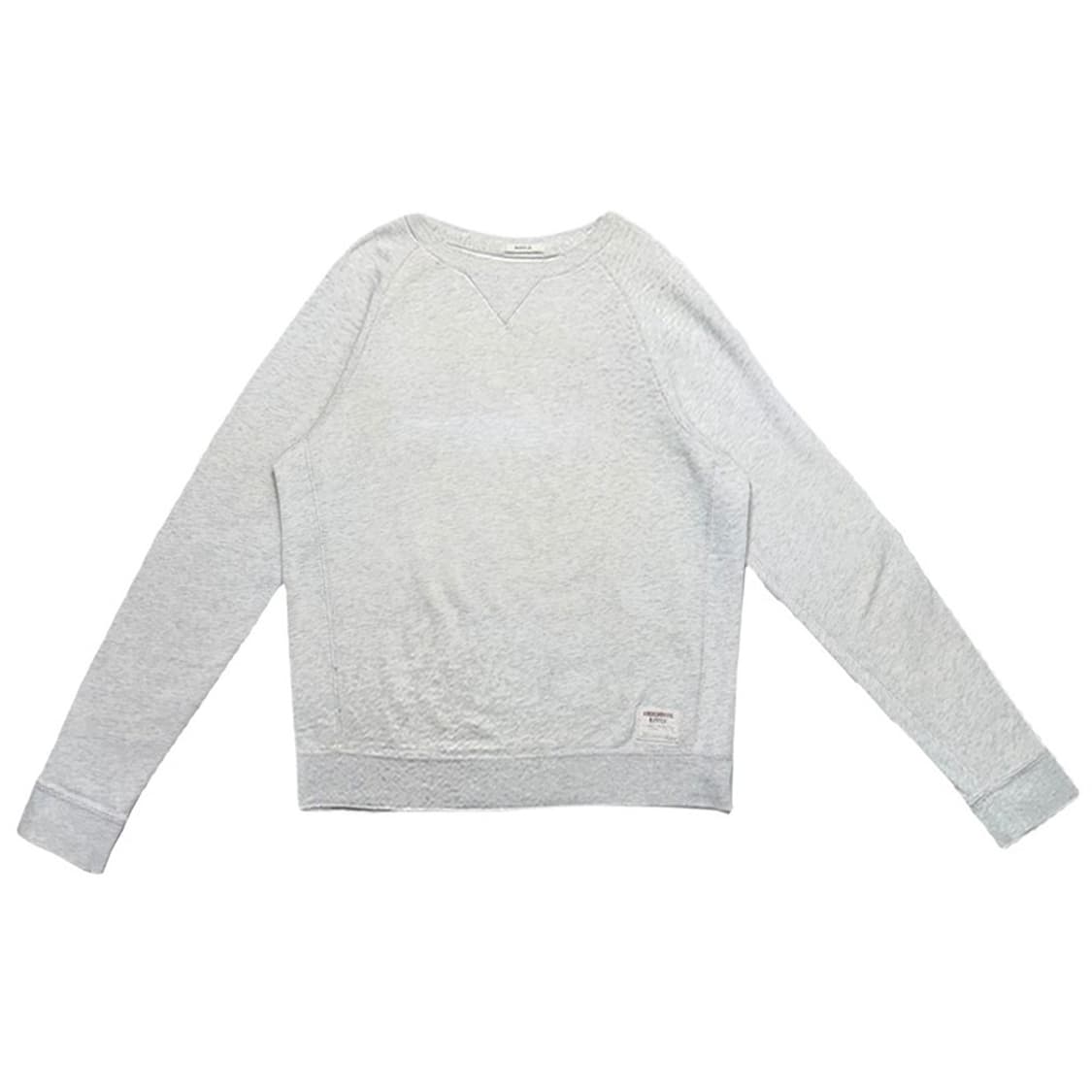 ABERCROMBIE & FITCH 크루넥 스웻셔츠 화이트 멜란지 M 상품이미지1