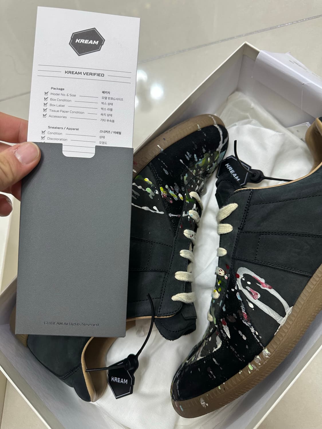 마르지엘라 독일군 페인팅 블랙 41.5 상품이미지2