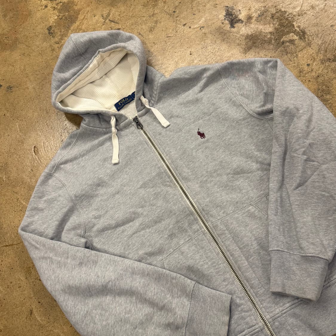 폴로 랄프로렌 그레이 후드집업 상품이미지1