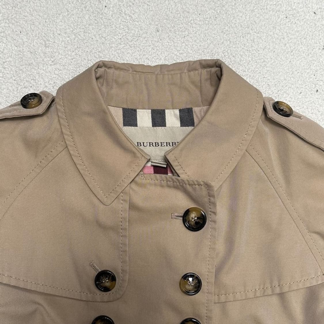 BURBERRY 걸즈 트렌치 코트 베이지 상품이미지4