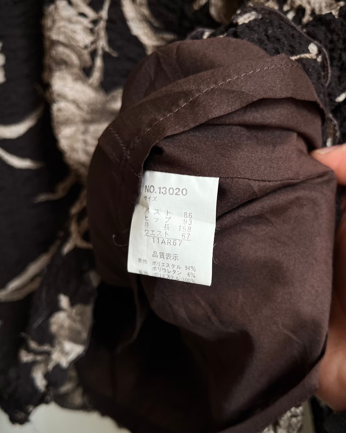 Japanese Vintage Antic Floral Pleats Top 상품이미지7