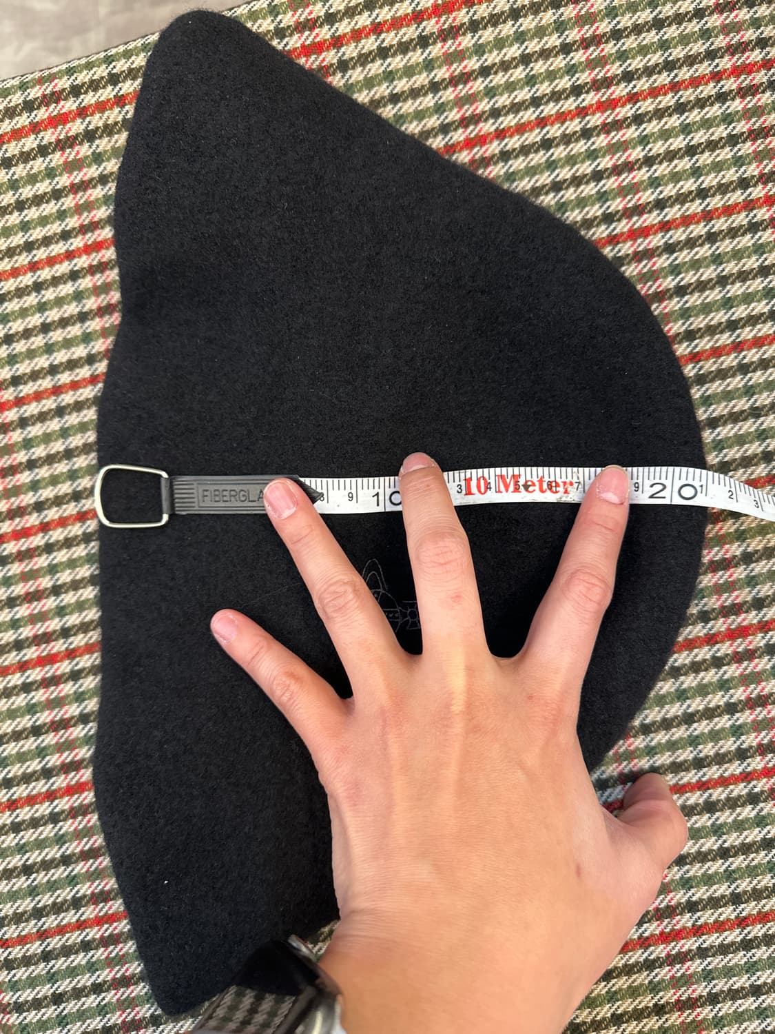 S~M)비비안 웨스트 우드 모 100% 블랙 버킷햇 상품이미지8