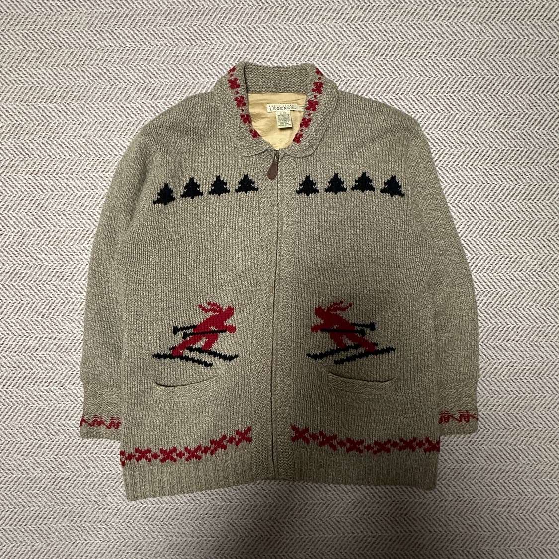 EDDIE BAUER legends women wool knit zip 상품이미지1