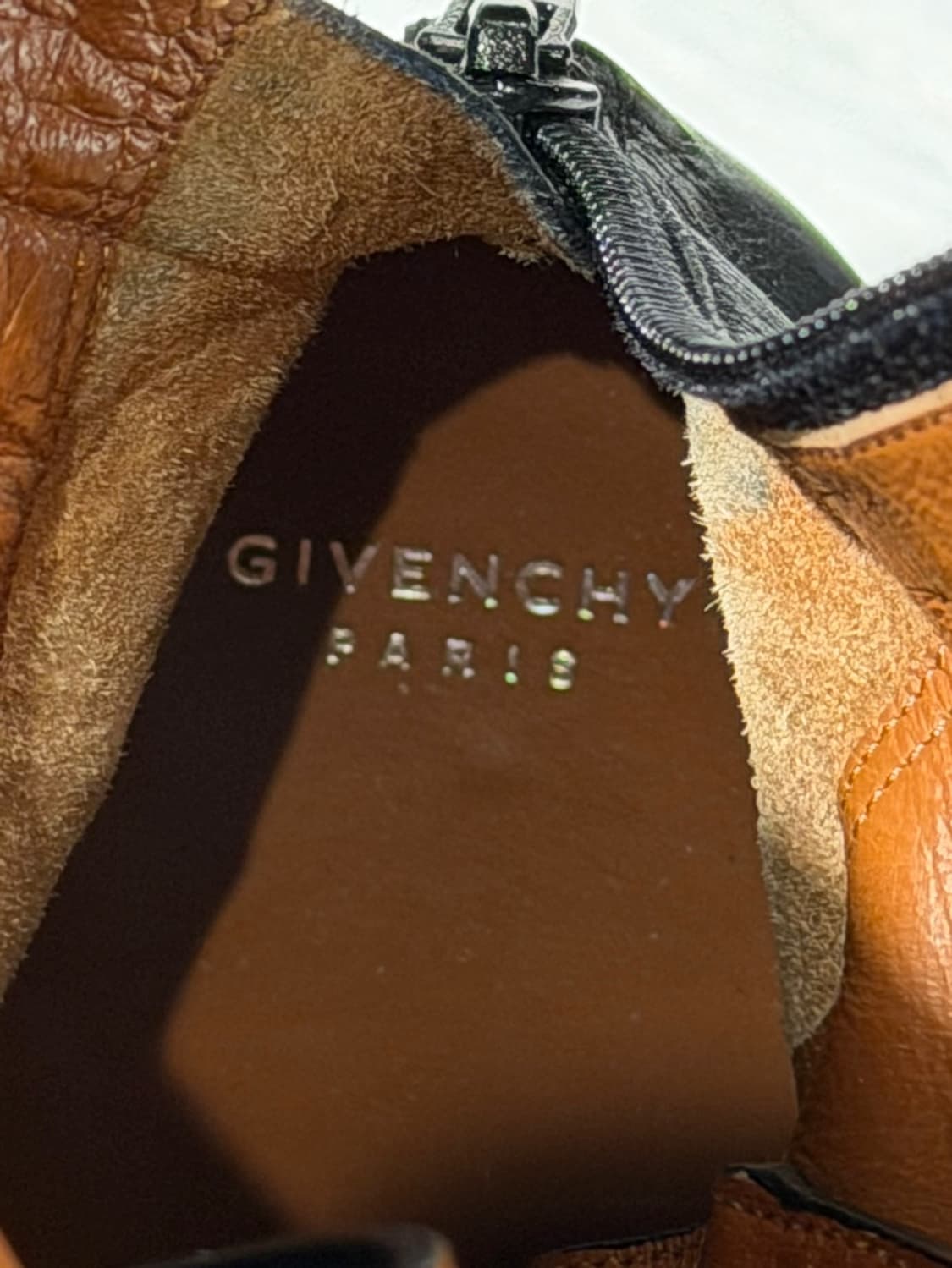 지방시 블랙 레더 레이스업 플랫폼 부츠 상품이미지7