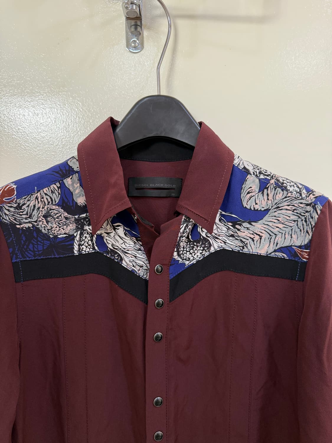 디젤 블랙 골드 셔츠 원피스 정품 상품이미지4