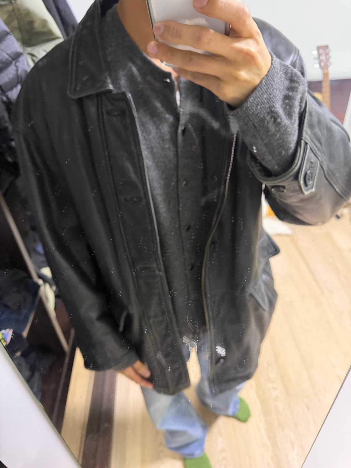 Sunvalley 램스킨 레더 카코트 상품이미지2