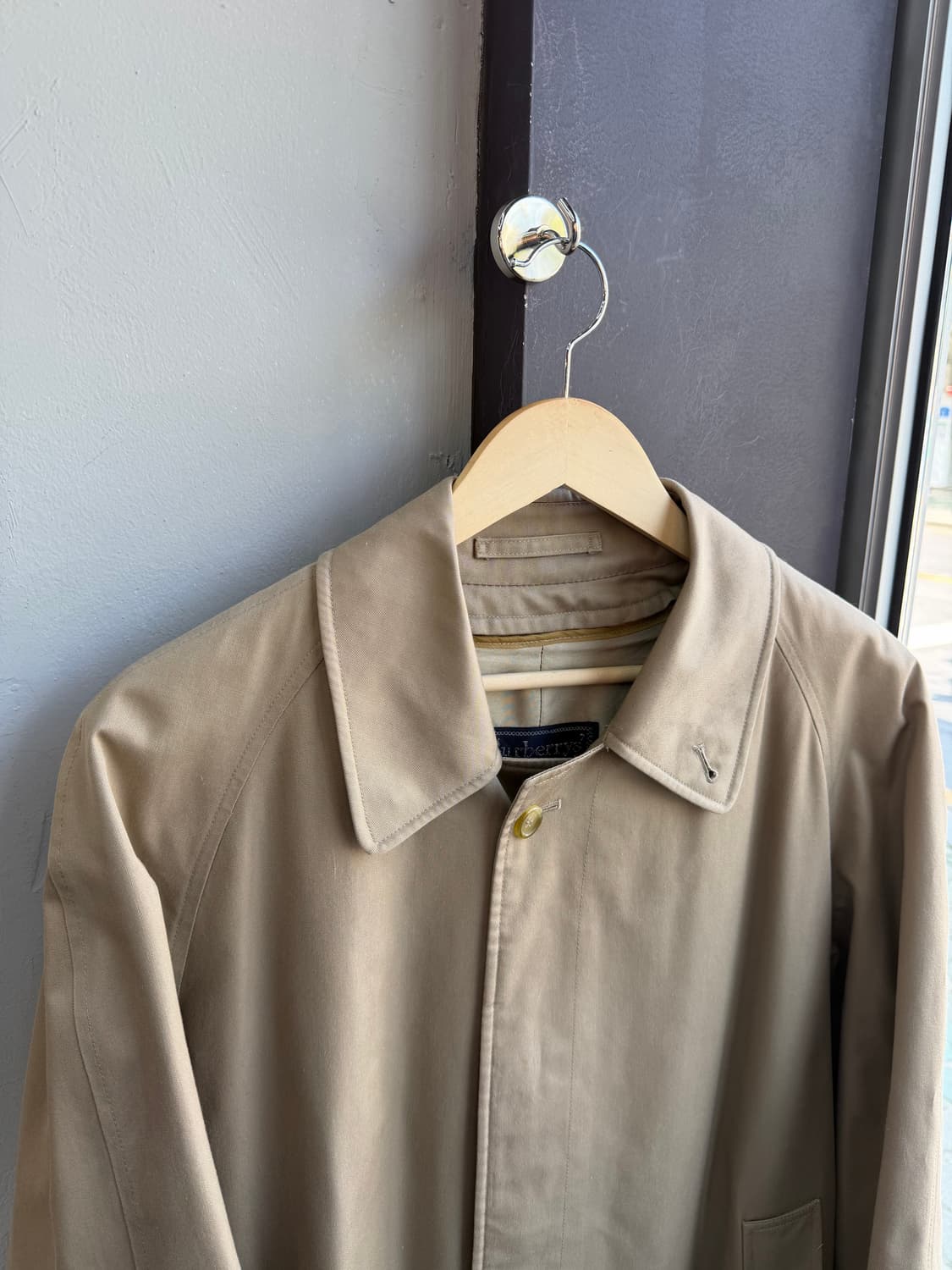 S/ 버버리 울라이닝 개버딘 브라이튼 맥코트 상품이미지3