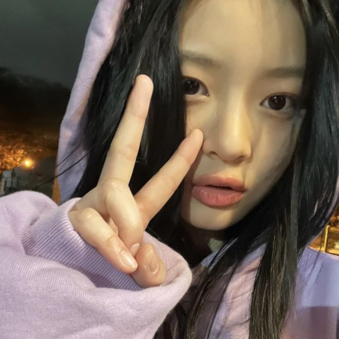Erl 후드 라일락 뉴진스 하니 착용 L 상품이미지2