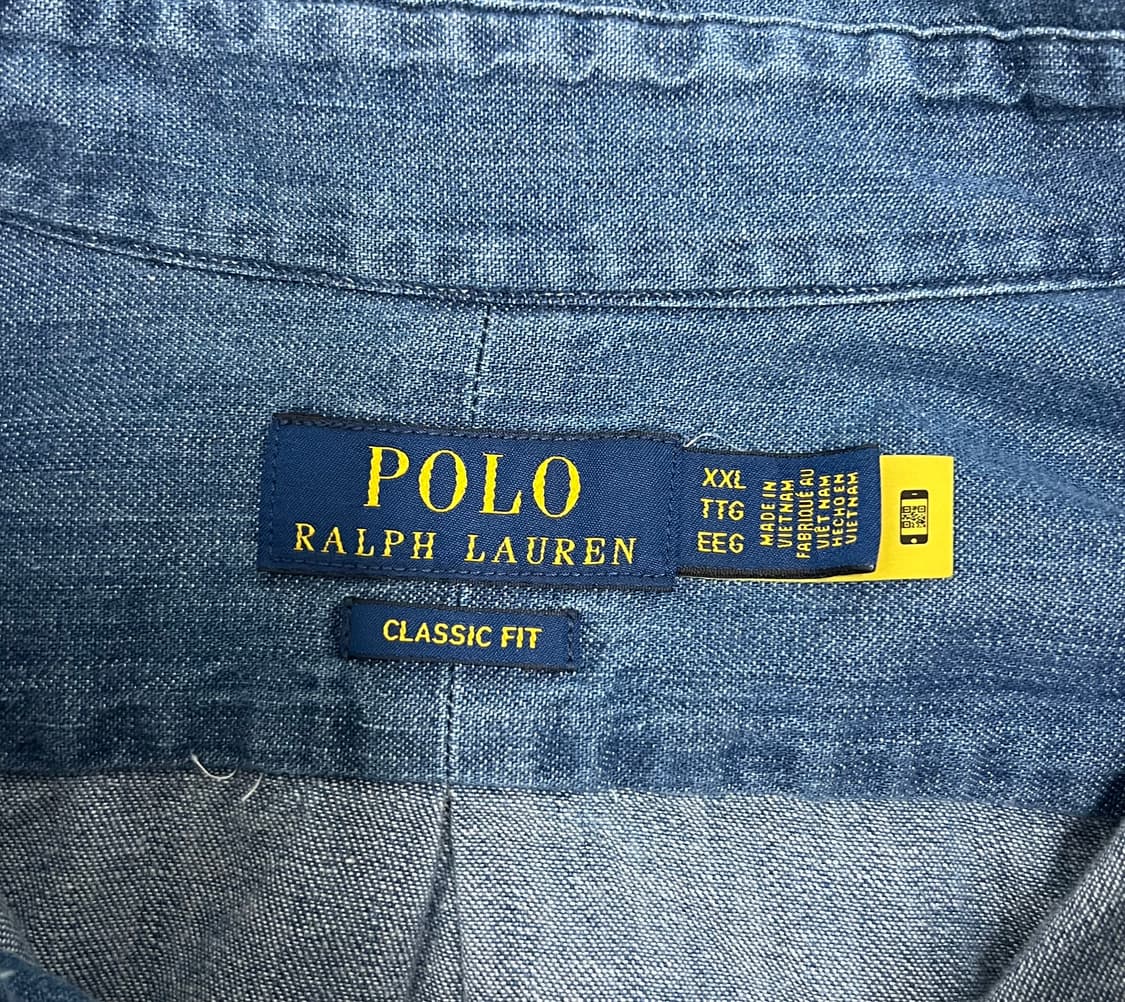 25년식 정품 폴로랄프로렌 청 서츠 상품이미지4