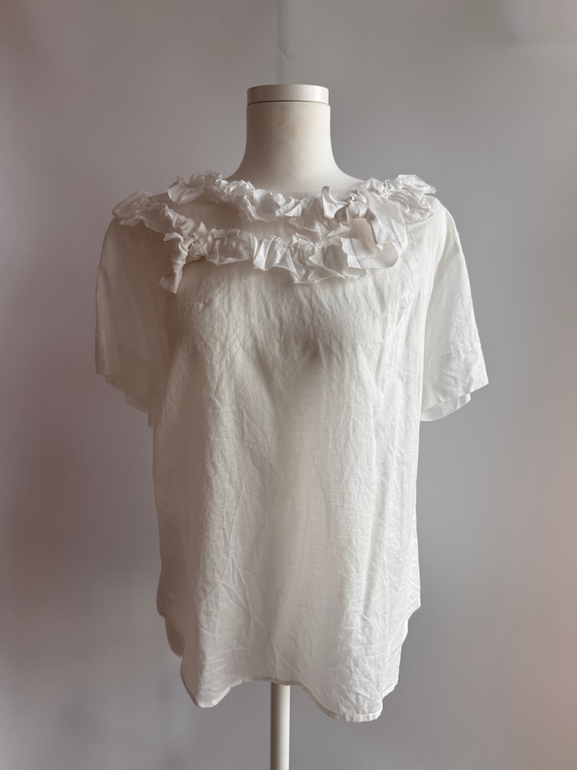 Tricot comme des garcons 프릴리본 블라우스  상품이미지1