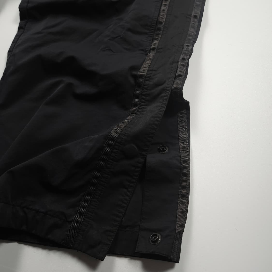 폴리테루 사이드 스냅 와이드 나일론 트랙팬츠 (M) 상품이미지4