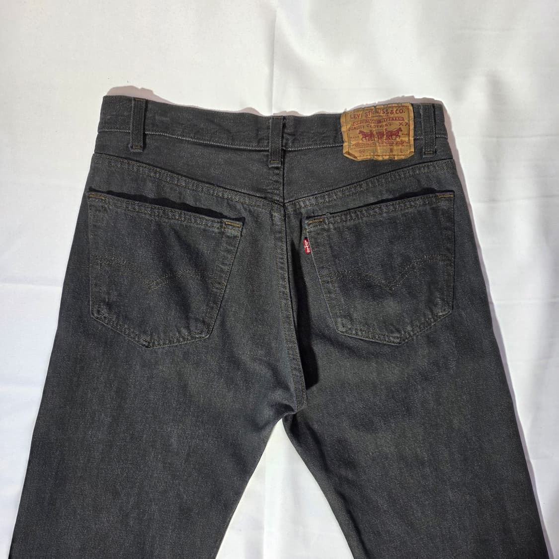 [W31L30]90s 리바이스 USA 501 블랙 데님팬츠 상품이미지8
